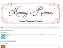 Tablet Screenshot of mommysreviews.com